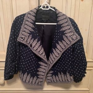 Open Front Shawl Collar Jacket